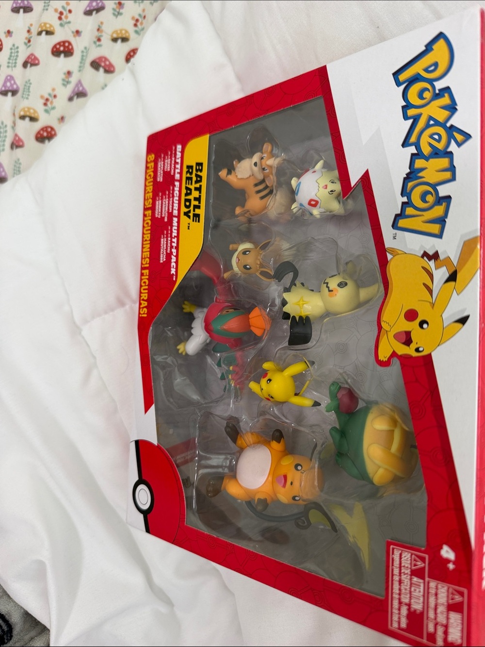 Pokemon Multi-Figure Playset - Red, Yellow, Green, White, Brown